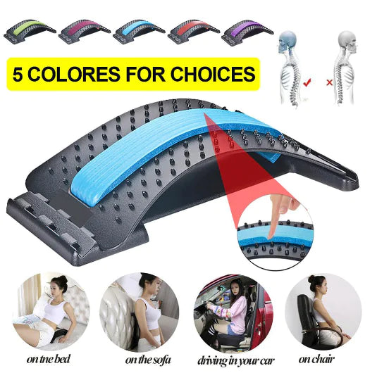 Back and Neck Traction and Massage Device