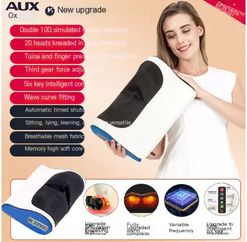 Neck Massage Pillow - Multi-Function Cushion Massager