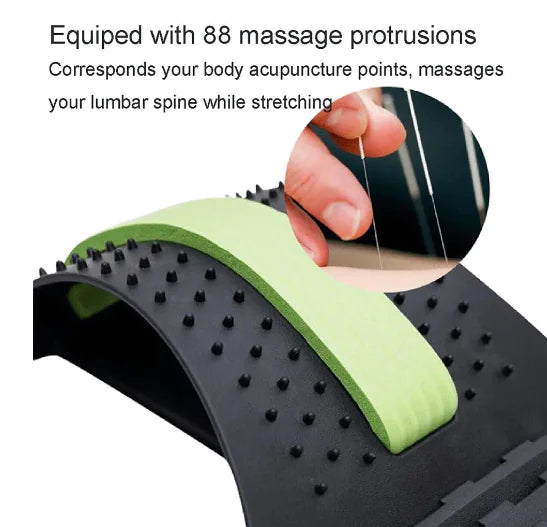 Back and Neck Traction and Massage Device