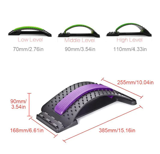 Back and Neck Traction and Massage Device