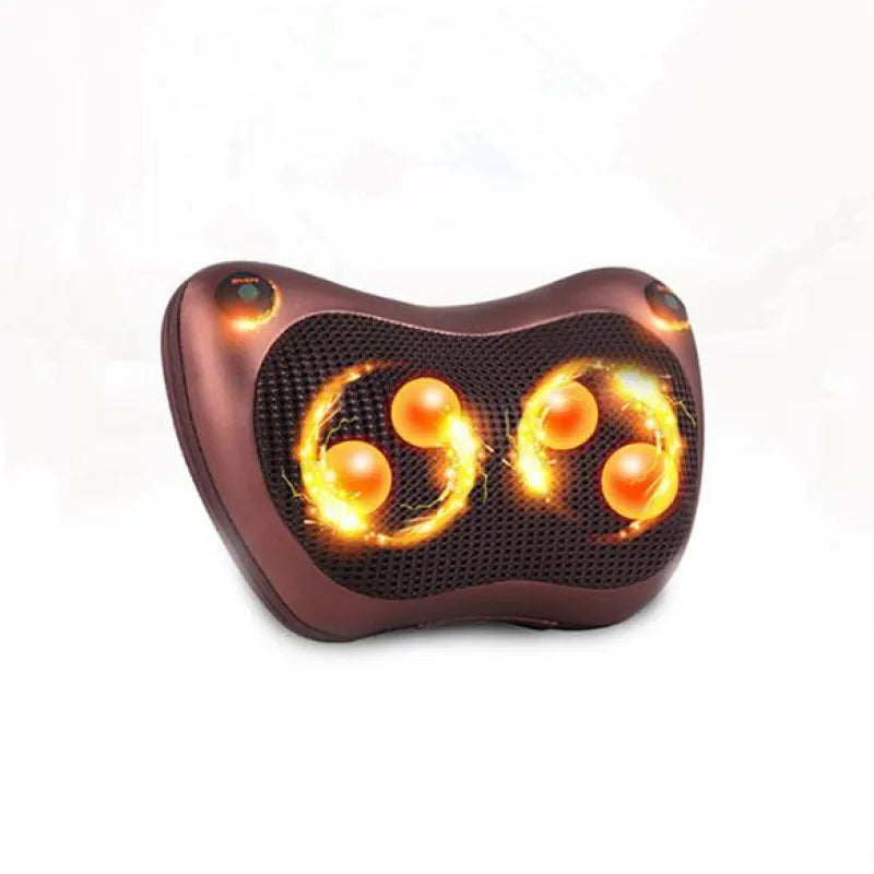 Electric Infrared Heating Kneading Neck Shoulder Back Body Spa Massage Pillow Car Chair Shiatsu Massager