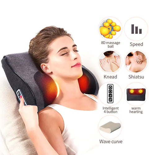 Neck Massage Pillow - Multi-Function Cushion Massager